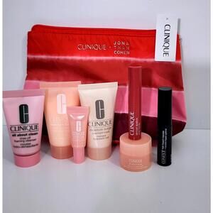 Clinique Skincare & Makeup Sample Set with Cosmetic Bag Jonathan Cohen